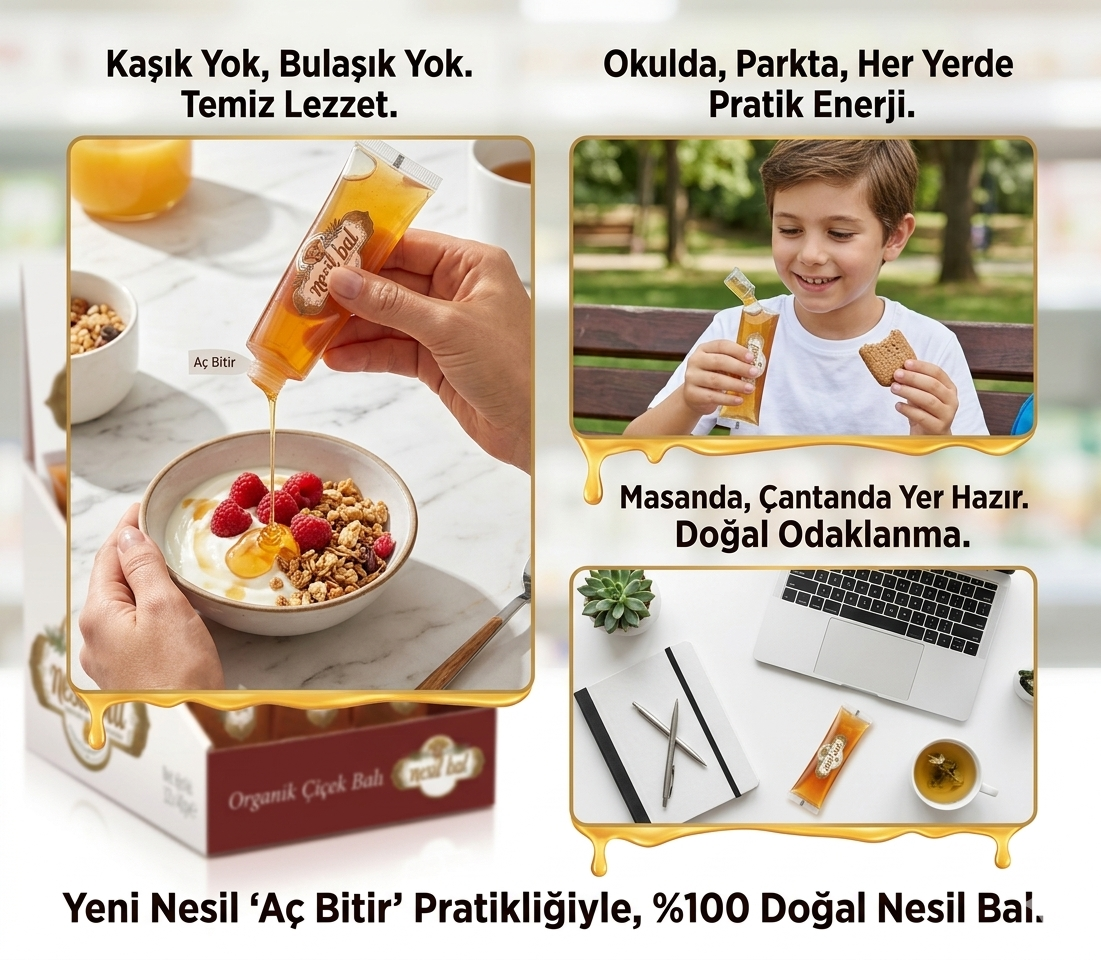 Çocuklar İçin Tüp Bal 12'li Paket (Her Tüp 35 GR)