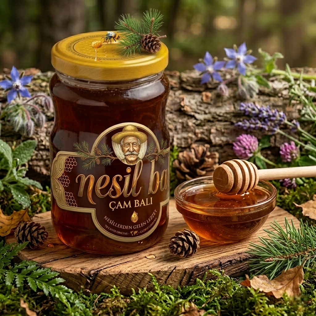 %100 Organik Çam Balı 850 Gr