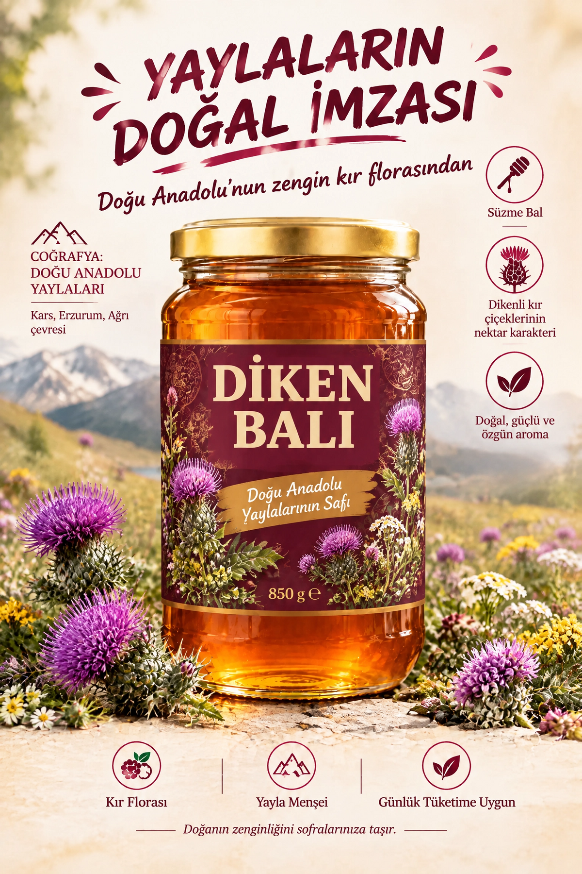 Diken Balı Doğu Anadolu yaylalarının doğal imzası 850 gr