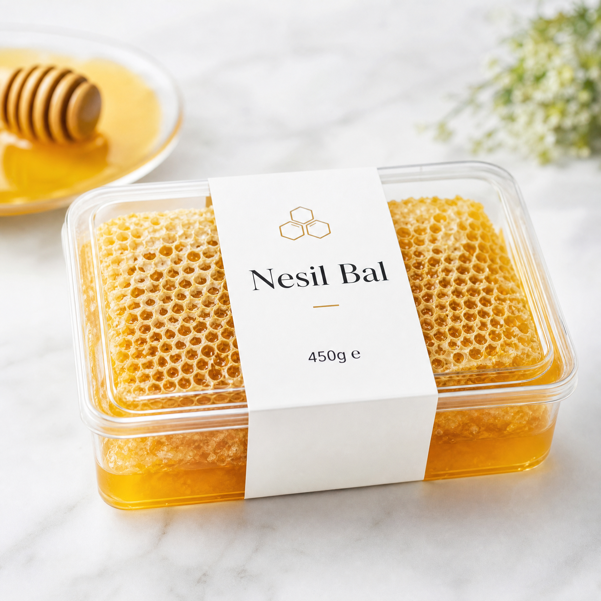 Petekli Çiçek Balı 450 Gr