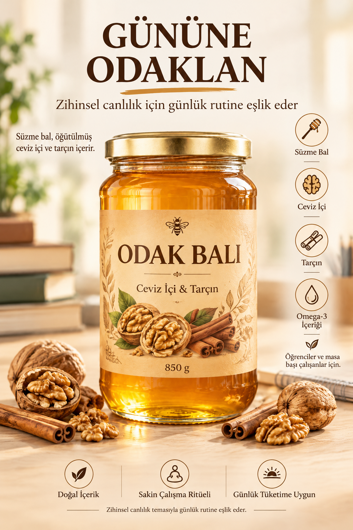 Zihinsel Canlılık İçin ODAK BALI 850 GR